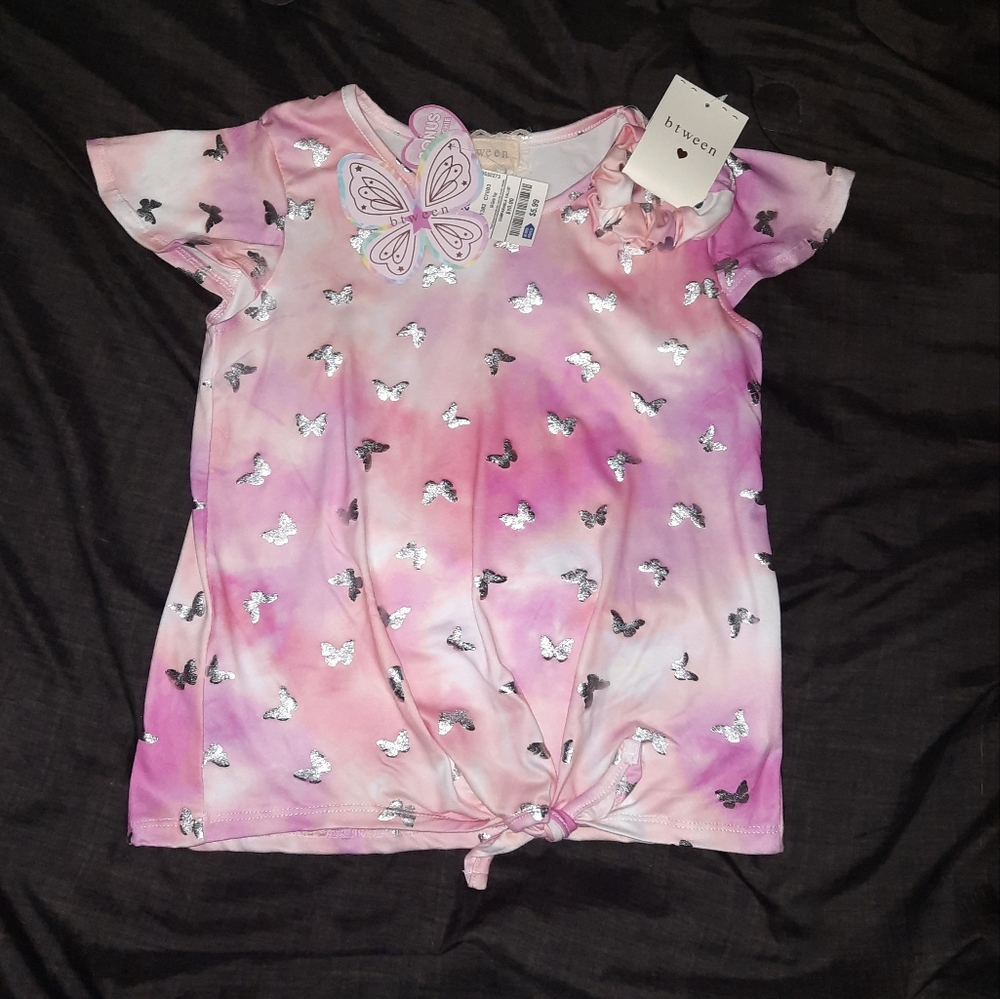 Girls T-Shirt With Scrunchie